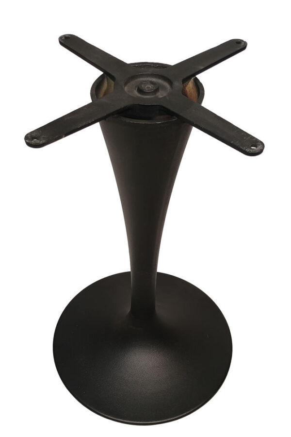 ΒΑΣΗ ΤΡΑΠΕΖΙΟΥ TULIP ΜΕΤΑΛΛΙΚΗ ΣΕ ΜΑΥΡΗ ΑΠΟΧΡΩΣΗ