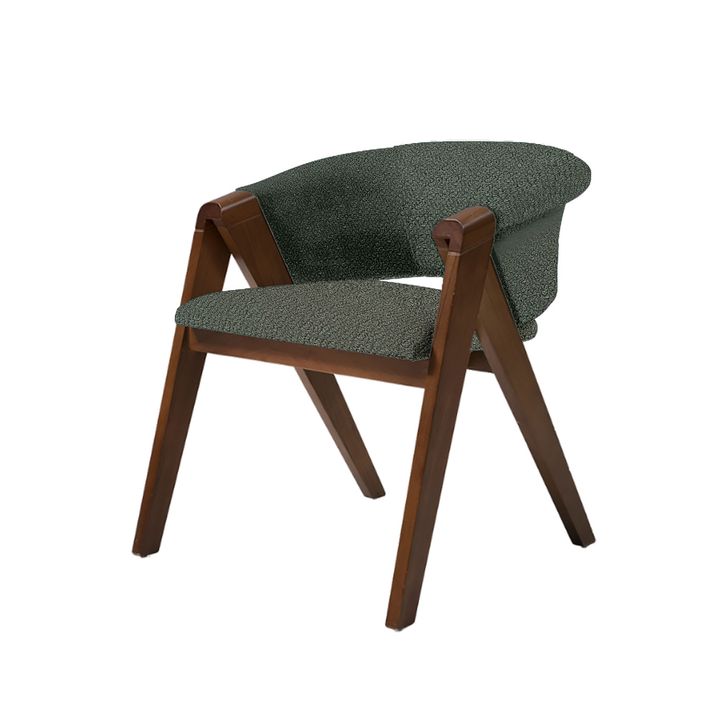 RICH-C-ROMMA-2350-07.jpg ΚΑΡΕΚΛΑ RICH ΜΕ ΞΥΛΟ ΣΕ ΑΠΟΧΡΩΣΗ ΚΑΡΥΔΙ & ΠΡΑΣΙΝΟ ΥΦΑΣΜΑ - Image 1