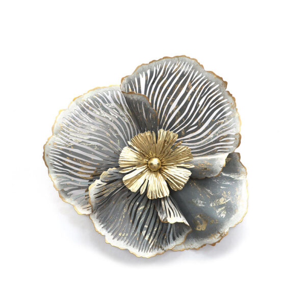 SILVER-GOLD FLOWER DECO