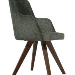 ΚΑΡΕΚΛΑ VERENA ΜΕ ΞΥΛΙΝΗ ΒΑΣΗ & ΥΦΑΣΜΑ ΣΕ ΠΡΑΣΙΝΟ ΧΡΩΜΑ