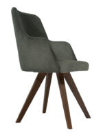 ΚΑΡΕΚΛΑ VERENA ΜΕ ΞΥΛΙΝΗ ΒΑΣΗ & ΥΦΑΣΜΑ ΣΕ ΠΡΑΣΙΝΟ ΧΡΩΜΑ