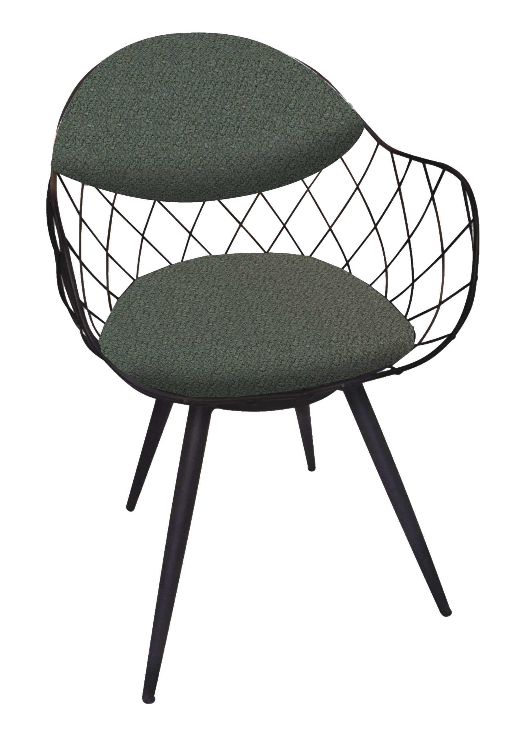 magin-ROMMA-2350-07 ΚΑΡΕΚΛΑ MAGIN ΑΠΟ ΜΕΤΑΛΛΙΚΟ ΣΚΕΛΕΤΟ ΚΑΙ ΜΑΞΙΛΑΡΙΑ ΣΕ ΠΡΑΣΙΝΟ ΧΡΩΜΑ - Image 1