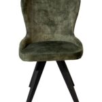 ΚΑΡΕΚΛΑ ROSS ΜΕ ΠΡΑΣΙΝΟ ΥΦΑΣΜΑ & ΞΥΛΙΝΑ ΠΟΔΙΑ ΣΕ ΜΑΥΡΗ ΑΠΟΧΡΩΣΗ