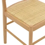 Καρέκλα Alessia ξύλο οξιάς-rattan φυσικό 43x44x89εκ - Image 5