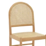 Καρέκλα Alessia ξύλο οξιάς-rattan φυσικό 43x44x89εκ - Image 4