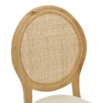 Καρέκλα Canco φυσικό rubberwood-φυσικό rattan 50x53x98εκ - Image 4