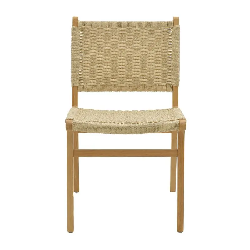 Julien_3 Καρέκλα Julien rubberwood φυσικό-έδρα φυσικό σχοινί 61x54x85εκ - Image 1