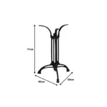 ΒΑΣΗ ΤΡΑΠΕΖΙΟΥ OUTIL ΜΕΤΑΛΛΙΚΗ ΣΕ ΜΑΥΡΗ ΑΠΟΧΡΩΣΗ - Image 2