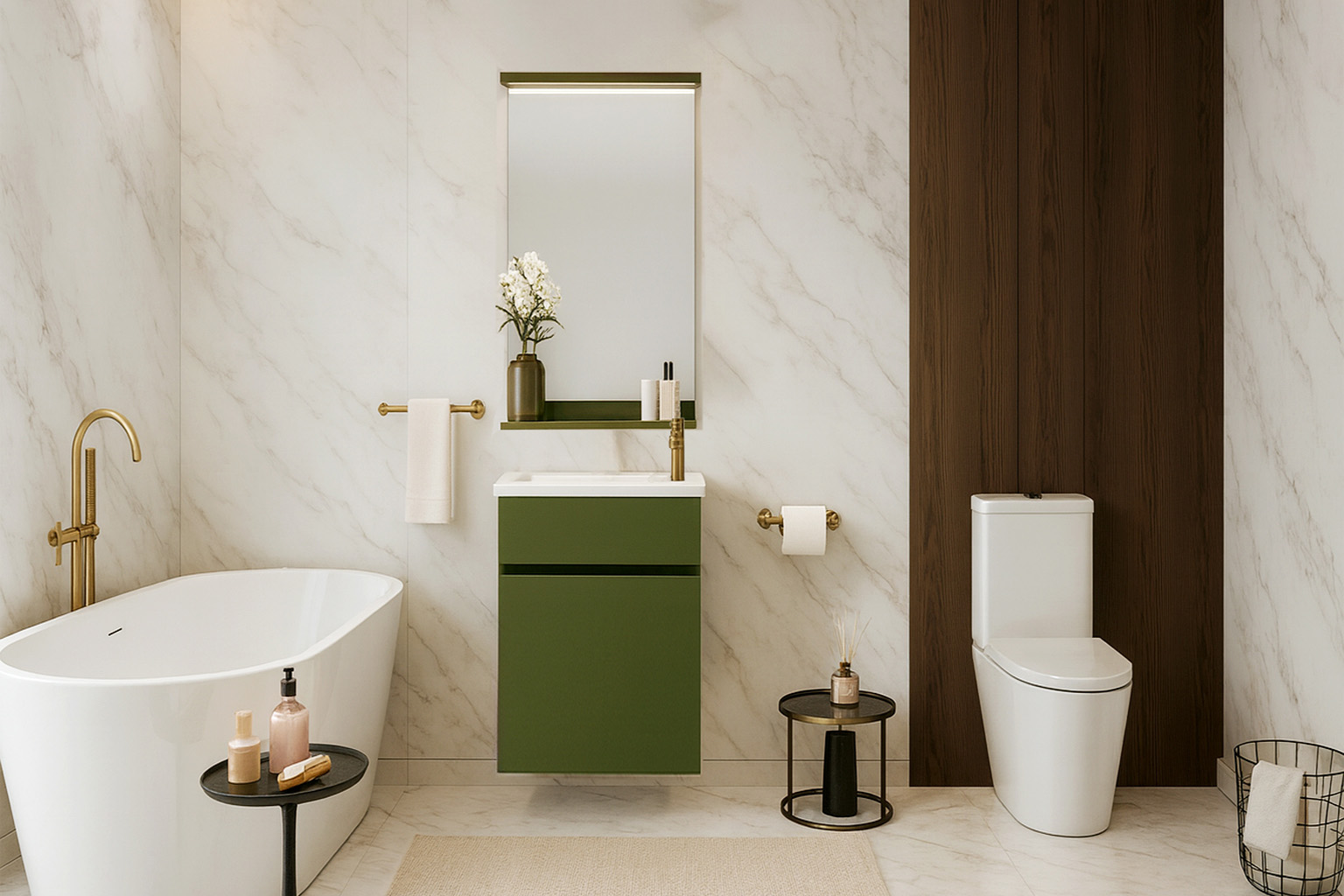 Prasino Set Decor ΕΠΙΠΛΟ ΜΠΑΝΙΟΥ MAGENTA-521 ΣΕ ΑΠΟΧΡΩΣΗ ΛΑΔΙ - Image 1