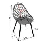 ΚΑΡΕΚΛΑ SUAN PP ΣΕ ΛΕΥΚΗ ΑΠΟΧΡΩΣΗ & ΜΕΤΑΛΛΙΚΟ ΠΟΔΙ - Image 2