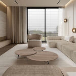 ΤΡΑΠΕΖΙ ΣΑΛΟΝΙΟΥ TRIOWOOD Spitimade® ΜΕΛΑΜΙΝΗ ΣΕ ΑΝΟΙΧΤΗ ΑΠΟΧΡΩΣΗ ΞΥΛΟΥ