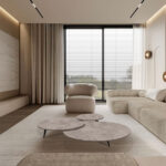 ΤΡΑΠΕΖΙ ΣΑΛΟΝΙΟΥ TRIOWOOD Spitimade® ΜΕΛΑΜΙΝΗ ΜΕ ΕΠΕΝΔΥΣΗ ΤΥΠΟΥ ΤΣΙΜΕΝΤΟ