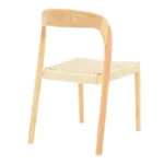 Καρέκλα Tavrine σχοινί-rubberwood σε φυσική απόχρωση 47x59x78εκ - Image 6