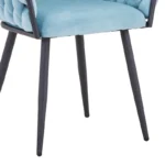 ΠΟΛΥΘΡΟΝΑ VIVIAN ΣΕ ΣΙΕΛ ΒΕΛΟΥΔΟ ΥΦΑΣΜΑ & ΜΕΤΑΛΛΙΚΟ ΣΚΕΛΕΤΟ - Image 3