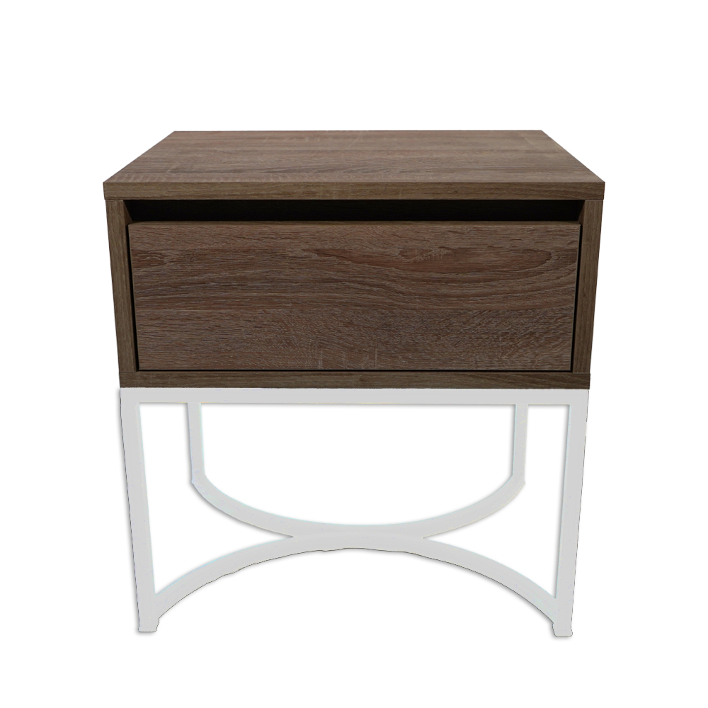 komo-arco ξυλινο πράσινο χρυση βαση (18) Κομοδίνο Komo-Arco Mε Ξύλινη Όψη και Λευκή Μεταλλική Βάση - Image 1