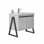 ΕΠΙΠΛΟ ΜΠΑΝΙΟΥ 022-PRESTIGIA 80 cm ΜΕ ΙΔΙΑΙΤΕΡΗ ΜΕ ΒΑΣΕΙΣ ΣΤΑ ΠΛΑΓΙΑ ΣΕ ΟΨΗ ΛΕΥΚΟΥ ΜΑΡΜΑΡΟΥ - Image 3