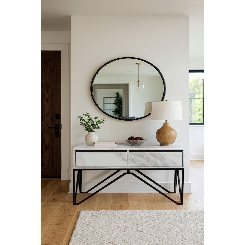 1024_Noela Progetto ΕΠΙΠΛΟ ΕΙΣΟΔΟΥ NOELA ΜΕ ΜΕΤΑΛΛΙΚΗ ΒΑΣΗ & ΔΥΟ ΣΥΡΤΑΡΙΑ - Image 1