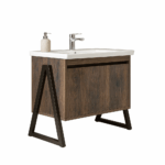 ΕΠΙΠΛΟ ΜΠΑΝΙΟΥ 7763-PRESTIGIA 80 cm ΜΕ ΒΑΣΕΙΣ ΣΤΟ ΠΛΑΙ ΣΕ ΣΚΟΥΡΟ ΞΥΛΟ - Image 3