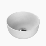 Νιπτήρας Πάγκου Πορσελάνης Cerastyle Aqua Φ 33cm Ματ Λευκό