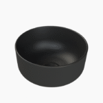 Νιπτήρας Πάγκου Πορσελάνης Cerastyle Aqua Φ 33cm Ματ Μαύρο