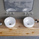 Νιπτήρας Πάγκου Πορσελάνης Cerastyle Aqua Φ 33cm Λευκό - Image 2