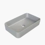 Νιπτήρας Πάγκου Πορσελάνης Cerastyle Hera 60x38cm Ματ Γκρί