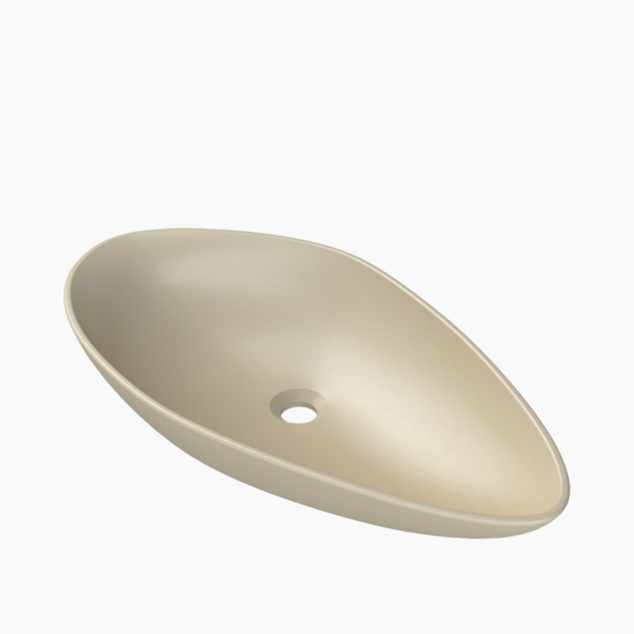 Cerastyle Olive 75x38cm 071308-97 Ματ Cappuccino-1 Νιπτήρας Πάγκου Πορσελάνης Cerastyle Olive 74x38cm Ματ Cappuccino - Image 1