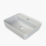 Νιπτήρας Πάγκου Πορσελάνης Cerastyle One 55x45cm  Ματ Λευκό