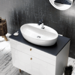 Νιπτήρας Πάγκου Πορσελάνης Cerastyle One 67x42cm Λευκό - Image 4