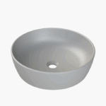 Νιπτήρας Πάγκου Πορσελάνης Cerastyle One Φ 46cm Ματ Λευκό - Image 5