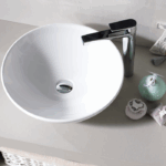 Νιπτήρας Πάγκου Πορσελάνης Cerastyle Zero Φ 46cm Λευκό - Image 3