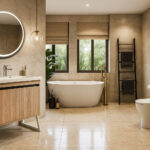 ΕΠΙΠΛΟ ΜΠΑΝΙΟΥ 5194-PRESTIGIA 80 cm ΜΕ ΒΑΣΕΙΣ ΣΤΑ ΠΛΑΓΙΑ ΣΕ ΑΝΟΙΧΤΗ ΑΠΟΧΡΩΣΗ ΞΥΛΟΥ