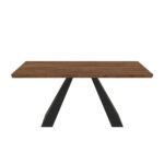 ΕΠΙΠΛΟ ΕΙΣΟΔΟΥ FELLINI ΜΕ ΜΕΤΑΛΛΙΚΗ ΒΑΣΗ & ΞΥΛΙΝΗ ΕΠΙΦΑΝΕΙΑ ΣΕ ΚΑΡΥΔΙ ΑΠΟΧΡΩΣΗ - Image 2