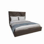 ΚΡΕΒΑΤΙ GEOMETRIA ΜΕ ΥΦΑΣΜΑ ΣΕ ΜΠΕΖ-ΚΑΦΕ ΑΠΟΧΡΩΣΗ - Image 4