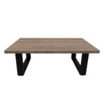 ΤΡΑΠΕΖΙ ΣΑΛΟΝΙΟΥ VERTO ΜΕ ΜΕΤΑΛΛΙΚΟ ΣΚΕΛΕΤΟ & ΕΠΙΦΑΝΕΙΑ ΑΠΟ ΜΕΛΑΜΙΝΗ ΣΕ ΑΠΟΧΡΩΣΗ ΑΝΟΙΧΤΟΥ ΞΥΛΟΥ - Image 2