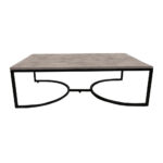 ΤΡΑΠΕΖΙ ΣΑΛΟΝΙΟΥ ATLAS ΜΕ ΜΕΤΑΛΛΙΚΟ ΣΚΕΛΕΤΟ & ΕΠΙΦΑΝΕΙΑ ΑΠΟ ΜΕΛΑΜΙΝΗ ΤΥΠΟΥ ΤΣΙΜΕΝΤΟ ΑΝΟΙΧΤΟ - Image 4