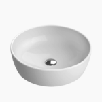 Νιπτήρας Πάγκου Πορσελάνης Cerastyle One Φ 46cm Ματ Λευκό