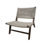 ΚΑΡΕΚΛΑ LOUNGE COLUMBIA ΠΛΕΚΤΗ ΜΕ ΣΚΟΥΡΟ ΞΥΛΙΝΟ ΣΚΕΛΕΤΟ - Image 5