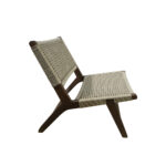 ΚΑΡΕΚΛΑ LOUNGE COLUMBIA ΠΛΕΚΤΗ ΜΕ ΣΚΟΥΡΟ ΞΥΛΙΝΟ ΣΚΕΛΕΤΟ - Image 3