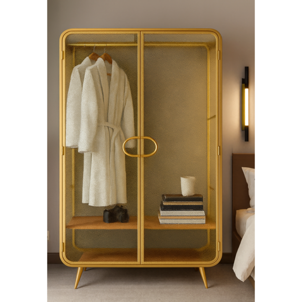 ΝΤΟΥΛΑΠΑ ΑΠΟΘΗΚΕΥΣΗΣ MESHART ΣΕ ΧΡΥΣΟ ΧΡΩΜΑ