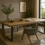 Σέτ Τραπεζαρίας Road Spitimade® Με 6τμχ Καρέκλες Rich