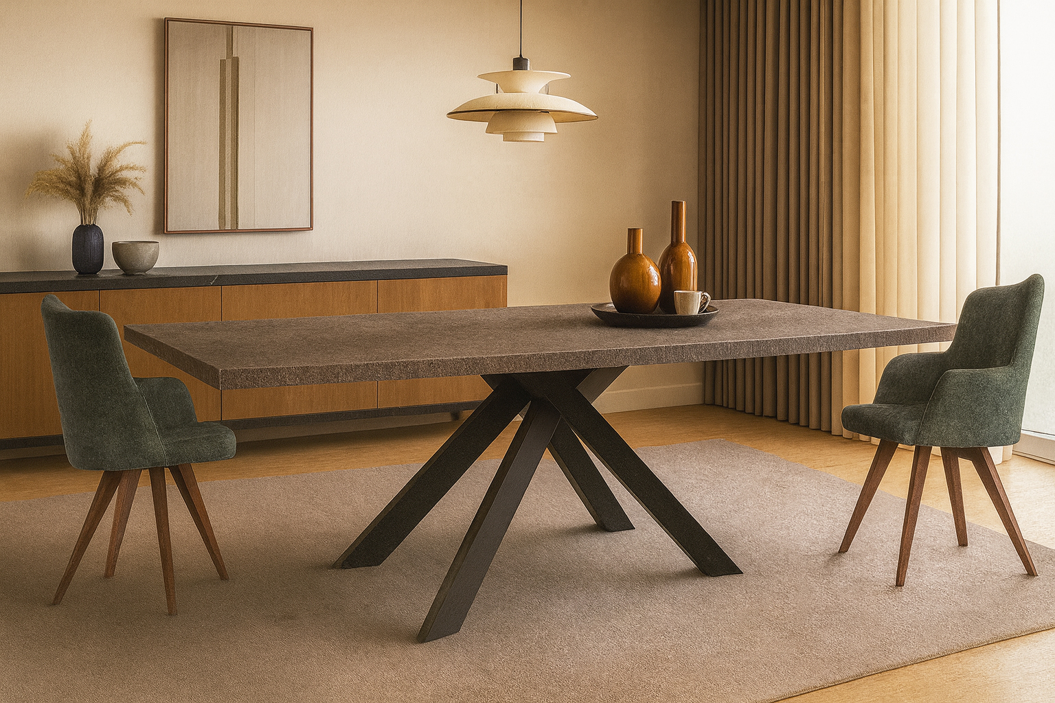 K540 Verona Romma Σέτ Τραπεζαρίας Cobweb Spitimade® Με 6τμχ Καρέκλες Verena - Image 1