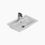 Νιπτήρας Επίπλου Πορσελάνης Cerastyle Arte 55x36cm Λευκό