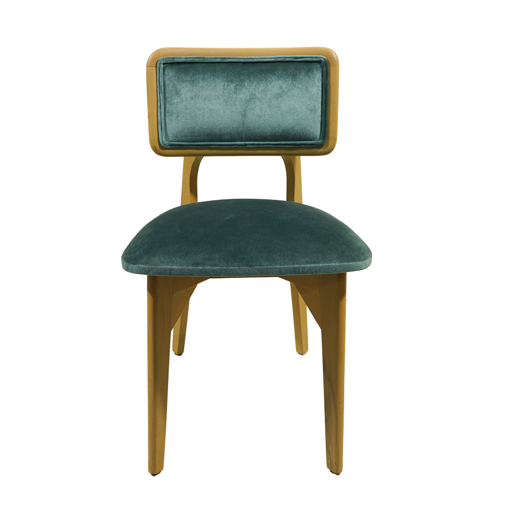 1 ΚΑΡΕΚΛΑ NALA ΜΕ ΞΥΛΙΝΟ ΣΚΕΛΕΤΟ ΚΑΙ ΒΕΛΟΥΔΙΝΗ ΕΠΕΝΔΥΣΗ ΣΕ ΑΠΟΧΡΩΣΗ ΜΕΝΤΑ - Image 1