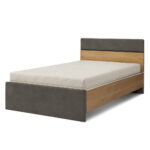 ΚΡΕΒΑΤΙ ΑΜΕΛΕΙΑ ΣΕ ΑΠΟΧΡΩΣΗ ΓΚΡΙ-ΜΕΛΙ 90Χ190 - Image 2