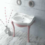 Νιπτήρας Κρεμαστός Πορσελάνης Cerastyle 1837 60x54cm Λευκό - Image 3