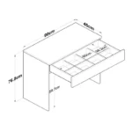 Κονσόλα-τουαλέτα κρεβατοκάμαρας Artemisia σε λευκή απόχρωση - Image 6