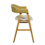 ΣΚΑΜΠΟ IMAN ΞΥΛΙΝΟ ΜΕ ΥΦΑΣΜΑΤΙΝΟ ΚΑΘΙΣΜΑ KAI ΠΛΑΤΗ ΑΠΟ ΣΧΟΙΝΙ - Image 4