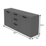 Μπουφές Doha σε λευκή απόχρωση - Image 5