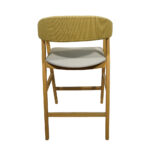 ΣΚΑΜΠΟ IMAN ΞΥΛΙΝΟ ΜΕ ΥΦΑΣΜΑΤΙΝΟ ΚΑΘΙΣΜΑ KAI ΠΛΑΤΗ ΑΠΟ ΣΧΟΙΝΙ - Image 5